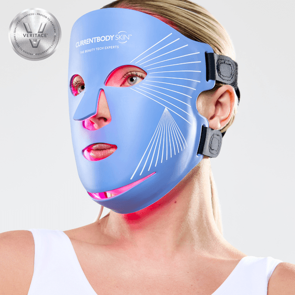 LED Blue Light Therapy Face Mask. 415nm blue light to calm blemish-prone skin.